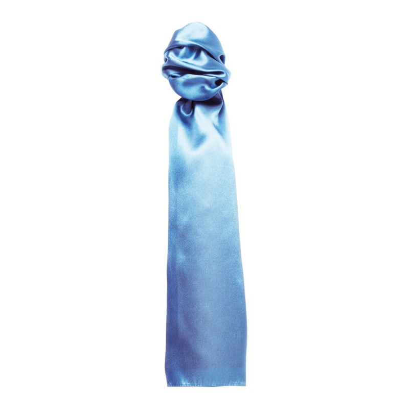 Foulard multi-usages en polyester satiné, format 140 x 25 cm