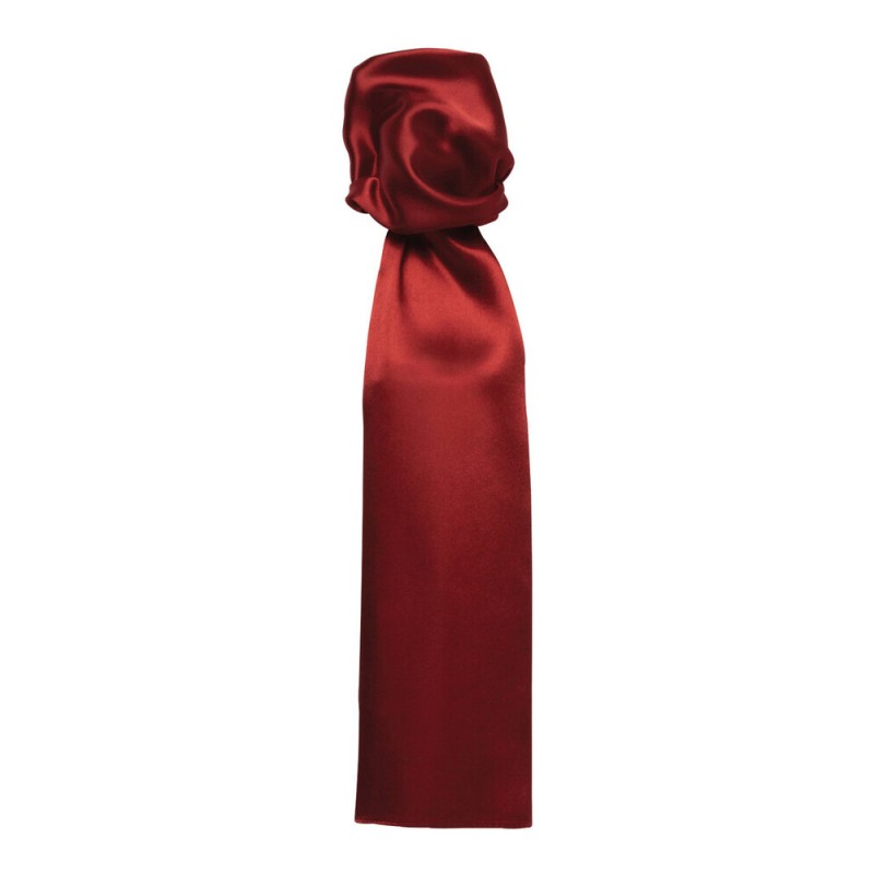 Foulard multi-usages en polyester satiné, format 140 x 25 cm