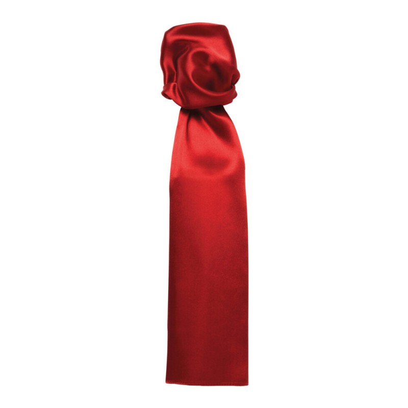 Foulard multi-usages en polyester satiné, format 140 x 25 cm