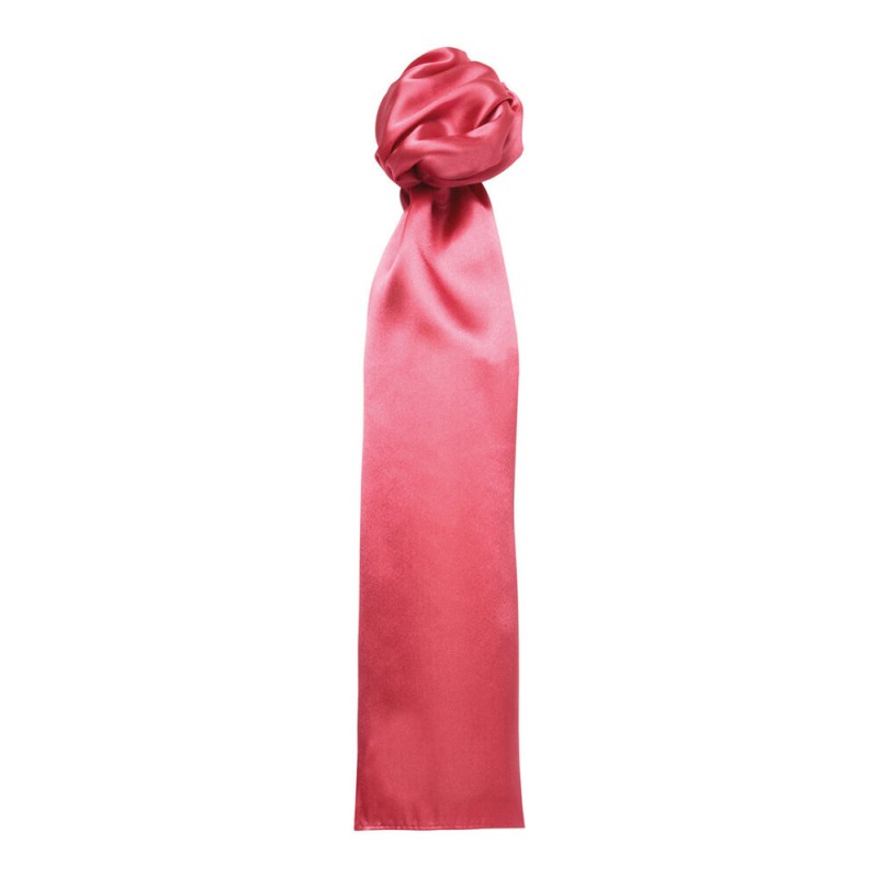 Foulard multi-usages en polyester satiné, format 140 x 25 cm