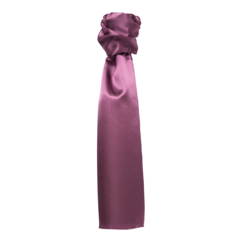 Foulard multi-usages en polyester satiné, format 140 x 25 cm