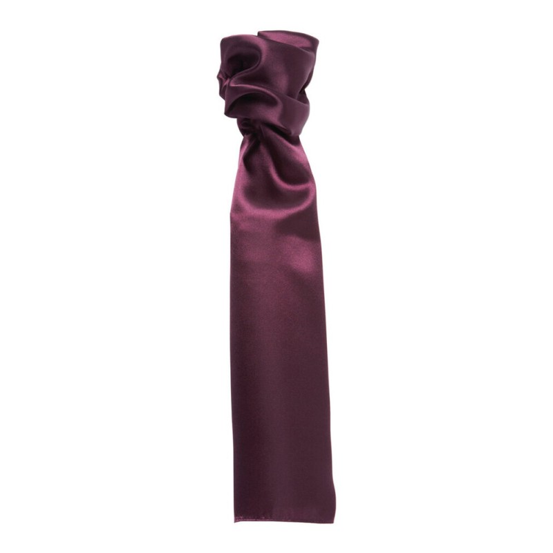 Foulard multi-usages en polyester satiné, format 140 x 25 cm
