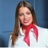 Foulard mousseline élégant au fini brillant