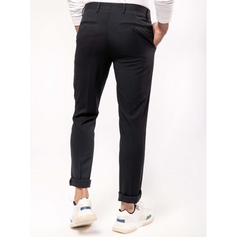 Pantalon homme coupe ajustée, 220 g/m²