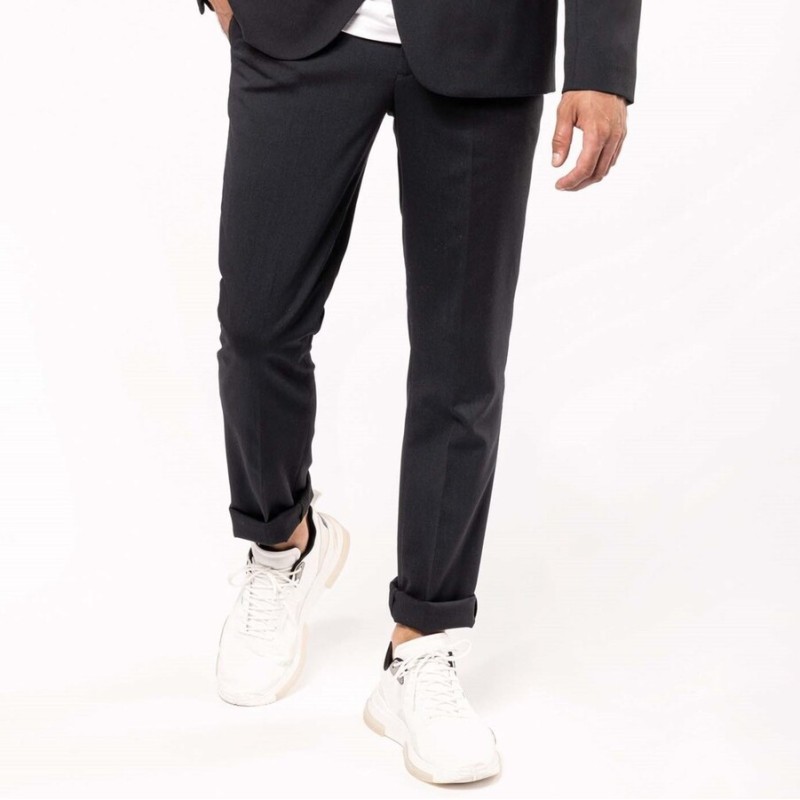 Pantalon homme coupe ajustée, 220 g/m²