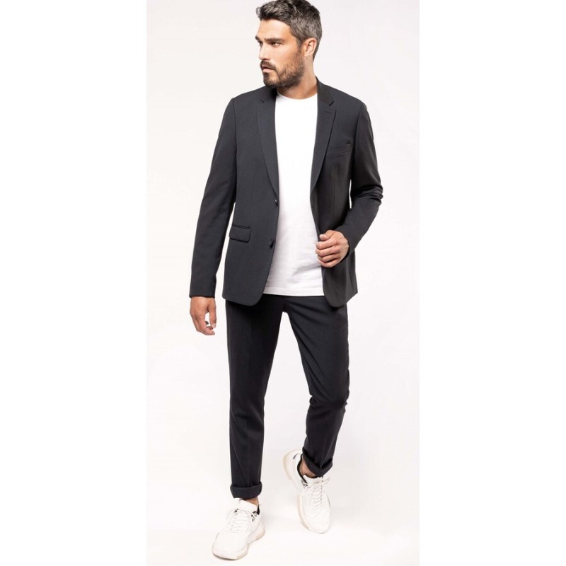 Pantalon homme coupe ajustée, 220 g/m²