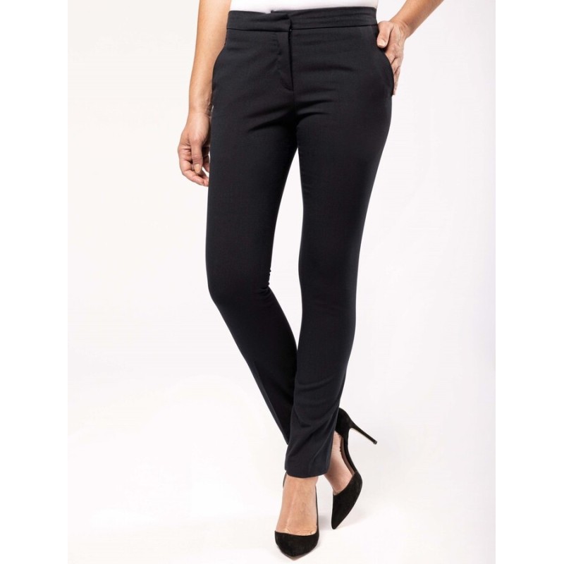 Pantalon femme coupe ajustée, 220 g/m²