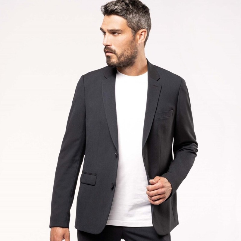 Veste de costume pour homme coupe ajustée, 220 g/m²