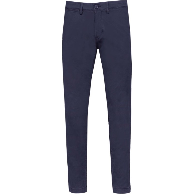 Pantalon chino premium homme en coton sergé, 260 g/m²