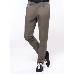 Pantalon chino premium homme en coton sergé, 260 g/m²