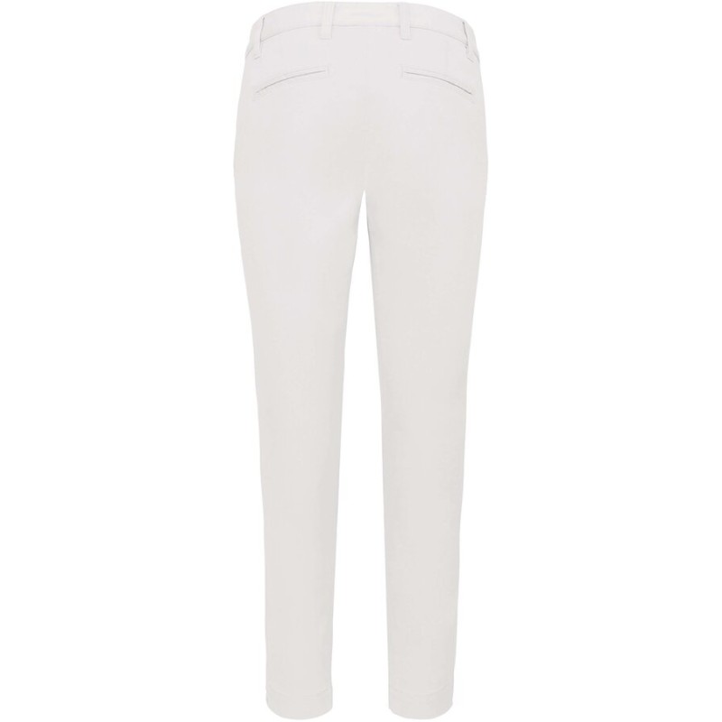 Pantalon chino premium femme 7/8ème en coton sergé, 245 g/m²