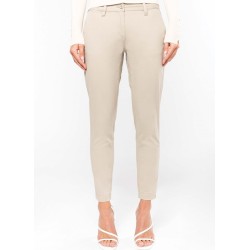 Pantalon chino premium femme 7/8ème en coton sergé, 245 g/m²