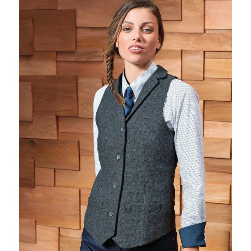 Gilet chevrons femme résistant et confortable, 300 g/m²