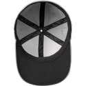Casquette 6 panneaux DELTA en fibre de carbone anti-tache, dos fermé