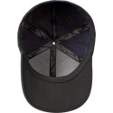 Casquette 6 panneaux DELTA en fibre de carbone anti-tache, dos fermé