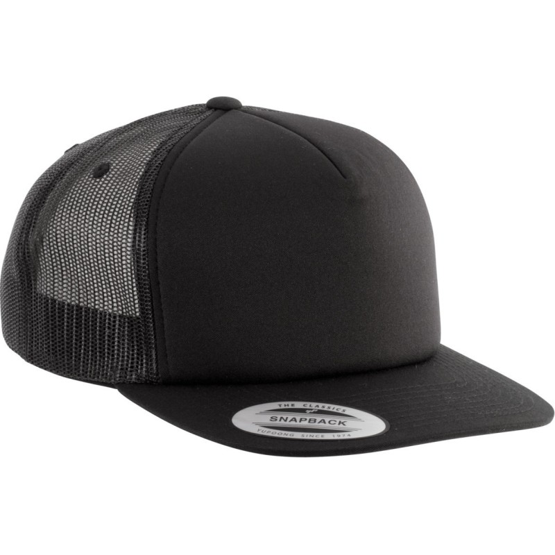 Casquette trucker 5 panneaux, mousse de haute qualité à l'avant, 300 g/m²