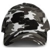 Casquette 6 panneaux profil bas en coton brossé épais, 260 g/m²