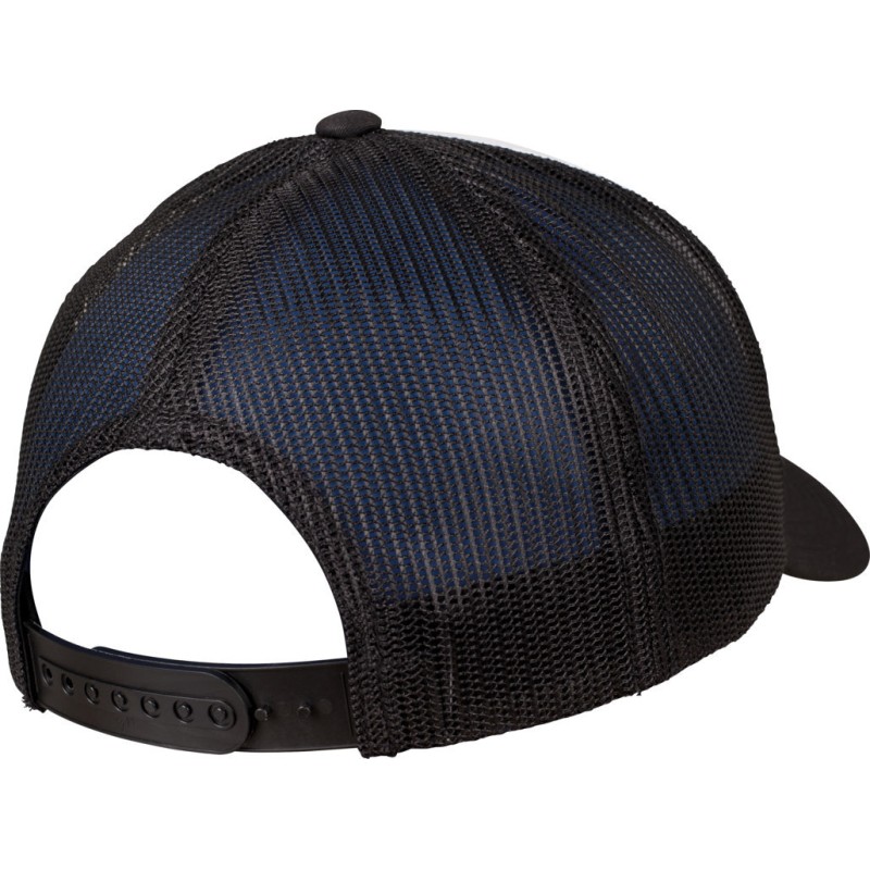 Casquette trucker 6 panneaux, maille filet et visière de même couleur