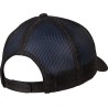 Casquette trucker 6 panneaux, maille filet et visière de même couleur