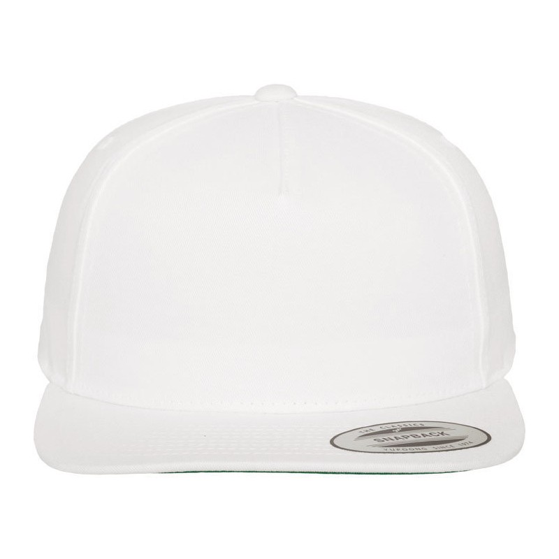 Casquette classique 5 Panel snapback avec grand panneau central