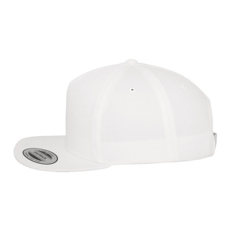 Casquette classique 5 Panel snapback avec grand panneau central