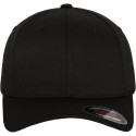 Casquette baseball 6 panneaux au toucher et aspect laine