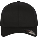 Casquette baseball 6 panneaux au toucher et aspect laine