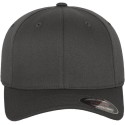 Casquette baseball 6 panneaux au toucher et aspect laine
