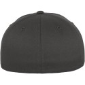 Casquette baseball 6 panneaux au toucher et aspect laine
