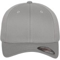 Casquette baseball 6 panneaux au toucher et aspect laine