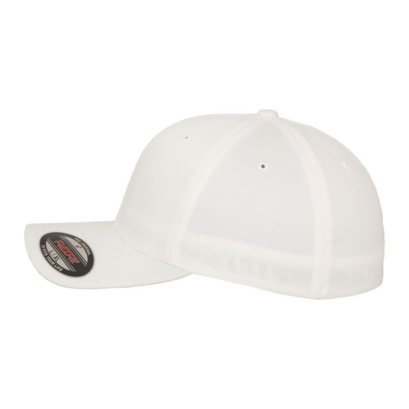 Casquette baseball 6 panneaux au toucher et aspect laine