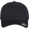 Casquette baseball 6 panneaux au toucher et aspect laine