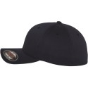 Casquette baseball 6 panneaux au toucher et aspect laine