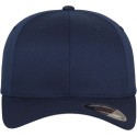 Casquette baseball 6 panneaux au toucher et aspect laine