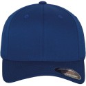 Casquette baseball 6 panneaux au toucher et aspect laine