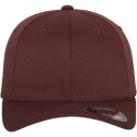 Casquette baseball 6 panneaux au toucher et aspect laine