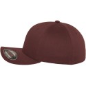 Casquette baseball 6 panneaux au toucher et aspect laine