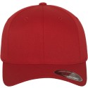 Casquette baseball 6 panneaux au toucher et aspect laine