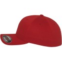 Casquette baseball 6 panneaux au toucher et aspect laine