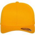 Casquette baseball 6 panneaux au toucher et aspect laine