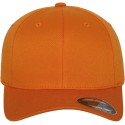 Casquette baseball 6 panneaux au toucher et aspect laine