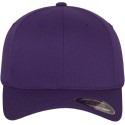 Casquette baseball 6 panneaux au toucher et aspect laine