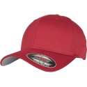 Casquette baseball 6 panneaux au toucher et aspect laine