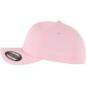 Casquette baseball 6 panneaux au toucher et aspect laine
