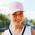 Casquette baseball 6 panneaux au toucher et aspect laine