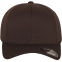 Casquette baseball 6 panneaux au toucher et aspect laine