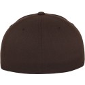 Casquette baseball 6 panneaux au toucher et aspect laine