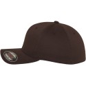 Casquette baseball 6 panneaux au toucher et aspect laine