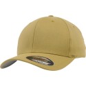 Casquette baseball 6 panneaux au toucher et aspect laine