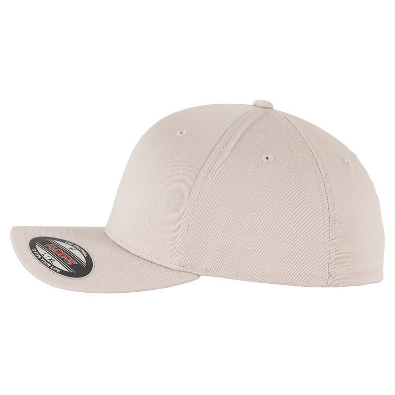 Casquette baseball 6 panneaux au toucher et aspect laine